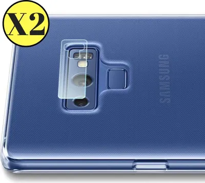 Obrázek produktu pro Ochrana fotoaparátu pro Samsung Galaxy NOTE 9 [2 kusy] Ochranná fólie na fotoaparát Průhledná fólie z tvrzeného skla Fólie na zadní stranu objektivu proti poškrábání Ochranná fólie na objektiv Phonillico®