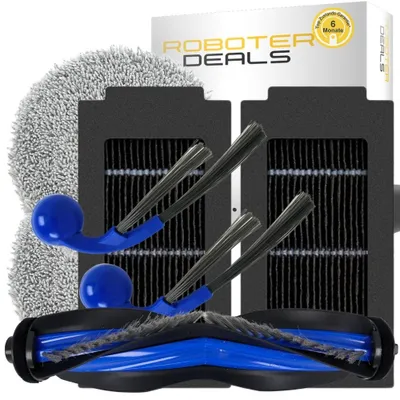 Produktbild von Zubehör Set für Ecovacs Deebot T30C PRO Omni, T30C, T30C OMNI (2x Filter, 2x Seitenbürste, 2x Pad, 1x Hauptbürste)