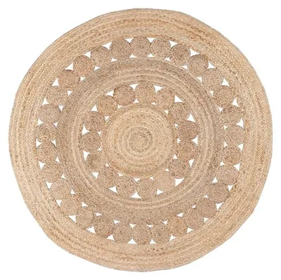 Produktbild von Jute Teppich Rund - Fair Sun Natur