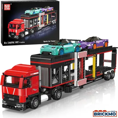 Produktbild von Mould King 24078 Sportwagen Transporter LKW Klemmbausteine 997pcs Spielzeug Bausatz-NEU