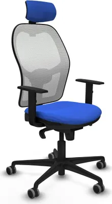 Image de Chaise de bureau avec appui-tête Piqueras y Crespo 1D036G2 Bleu