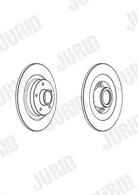 Produktbild von 2x JURID Bremsscheibe 562974J-1 für RENAULT GRAND SCÉNIC III (JZ0/1_) 90mm 290mm