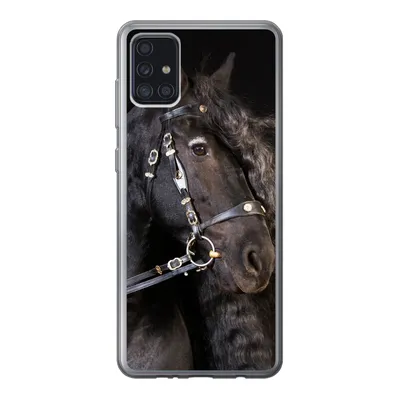 Produktbild von MuchoWow® Handyhülle Schutzhülle Hülle für Samsung Galaxy A52 5G Pferd - Halfter - Mähne Silikon Softcase Handy Hülle - Umschlag