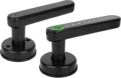 Immagine prodotto di Chiave manuale - Serratura elettronica con tasti intelligenti - Serratura biometrica con impronta digitale per la porta d'ingresso