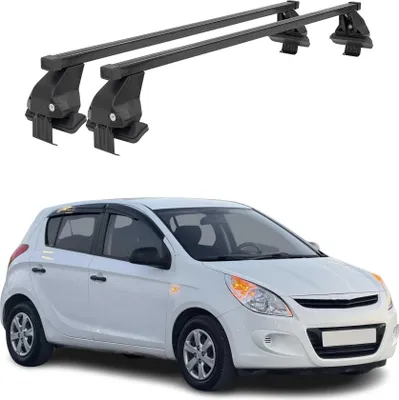 Image de Barres Transversales Menabo pour Hyundai i20 2008-2014 Noir