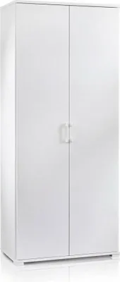 Immagine prodotto di Dmora Armadio Multiuso 2 Ante Aliosha 45x195h cm Bianco, 2 Ante 5 Vani  Italy