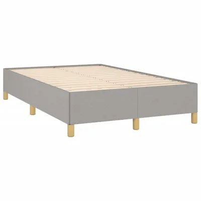 Produktbild von Bettgestell ohne Matratze Hellgrau 120x190 cm Stoff