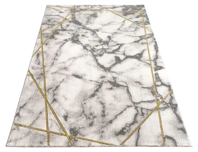 Produktbild von TT Home Wohnzimmer Teppich Kurzflor Wohnzimmerteppich 3D Optik Modern Marmor Design Größe 120x170 cm