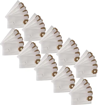 Produktbild von vhbw 50x Staubbeutel Ersatz für Sprintus 106.013, 106013 für Staubsauger - 44cm x 24cm Weiß