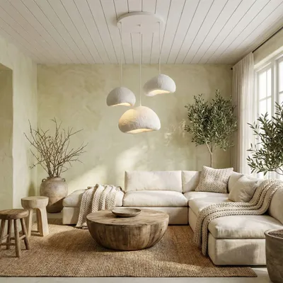 Produktbild von Opviq, Moderne Deckenleuchte (3 Größen), Weiß, 32x27x18 cm, 42x40x28 cm, 50x44x30 cm | Metallkörper, Fiberglas-Kappe, Höhenverstellbar 50-115 cm | Elegantes Design für jeden Raum.