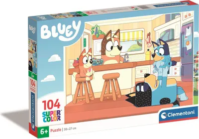 Zdjęcie produktu dla Clementoni Puzzle 104 Superkolor Bluey - Układanka Dla Dzieci 6+
