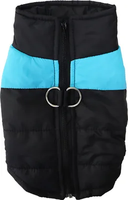 Produktbild von Hundemantel Winterjacke Hundejacke wasserdichte Winter Jacke Warm Winterweste für Kleine Mittlere Große Hunde Gefütterter Brustschutz(L, Blau)