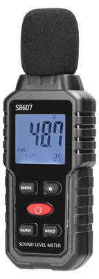 Produktbild von A-bewerteter Geräuschdetektor 30-130 dB Mini-Dezibel-Überwachungsgerät Hochpräziser Schallpegelmesser Digitalanzeige mit Hintergrundbeleuchtung
