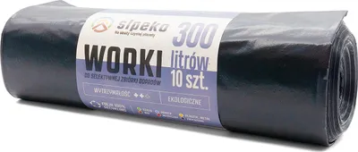 Obrázek produktu pro LDPE pytle na odpad SIPEKO 300L 10ks. ČERNÝ