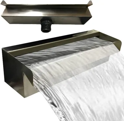 Produktbild von Wasserfall aus Edelstahl Wasserspiel Kaskade V2A 30 cm  Germany