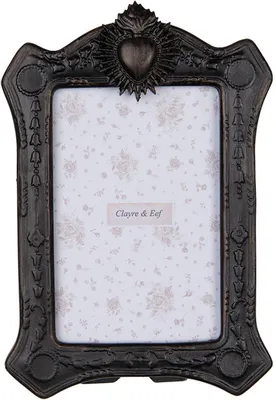 Obrázek produktu pro Clayre & Eef Fotorámeček 2F1216 Černý zlatý barokní rámeček 10x15 cm