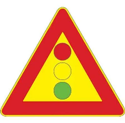 Immagine prodotto di SEGNALE CANTIERE FIG.404 'SEMAFORO'  90 cm