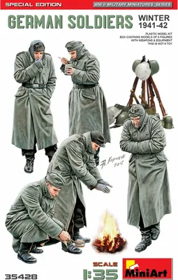 Imagen del producto de MiniArt, set de figuras a escala 1:35, soldados alemanes de la Segunda Guerra Mundial, edición especial.
