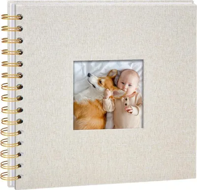 Produktbild von Fotoalbum zum Selbstgestalten 20,5x20,5cm mit Leineneinband
