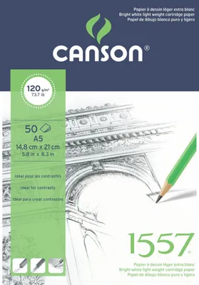 Immagine prodotto di Canson Pad 1557 Sketching Skicář 50 A5 120 g