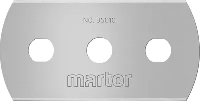 Produktbild von MARTOR 10 x INDUSTRIEKLINGE, Ersatzklingen Cuttermesser, Sicherheitsmesser, 22 mm, Scharf, Im Spender, 4-fach Nutzbar, NR. 36010