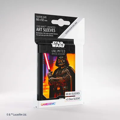Image de Star Wars : Unlimited Darth Vader Art Sleeves (en anglais)