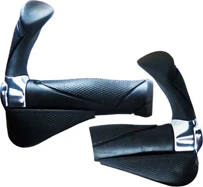 Produktbild von Ergotec Lenkergriffe MF2 Kraton/Aluminium, Paar, 130/87mm, schwarz