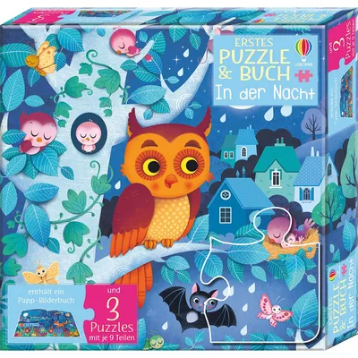 Immagine prodotto di Primo puzzle e libro. Di notte.