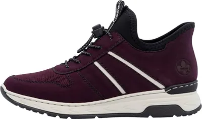 Produktbild von Rieker Stiefelette Rot/Schwarz mit Gummizug, MemoCup und leichte Sohle M0059, Größe:39 EU, Farbe:Rot