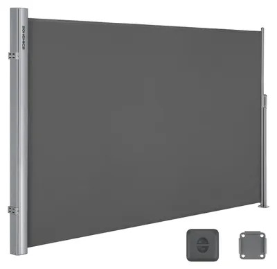 Obrázok produktu pre Závetná markíza na ochranu súkromia, pre terasu/balkón, hliníková, s UV ochranou, 160 x 400 cm