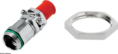 Obrázok produktu pre LAPP skrutkovacie spojenie s ochranou proti ohybu a protimutnou maticou PG11x1,41 mosadz (CuZn) poniklovaná dĺžka závitu 6,0 mm – 1 kus