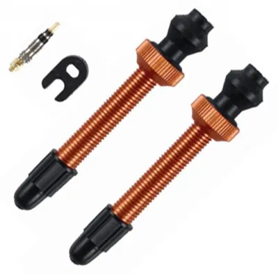 Immagine prodotto di Barbieri Valvola Tubeless alluminio SV 45mm arancionePoliuretano2 pezzi