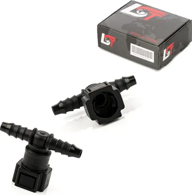 Produktbild von 2x Schnellverschluss Kraftstoffleitung T-Stück 7,89x6mm für JAGUAR MERCEDES