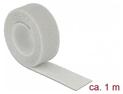 Immagine prodotto di Delock Klettband auf Rolle L 1 m x B 20 mm grau