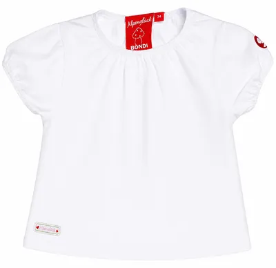 Produktbild von BONDI Baby Mädchen Halbarm Unterziehshirt 86847 | Weiß Größe: 68