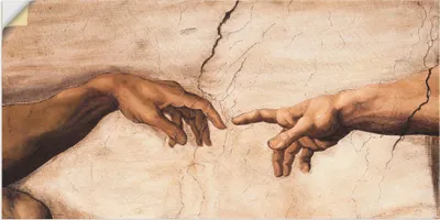 Produktbild von ARTland Wandbild, selbstklebend Hände Größe: 60x30 cm