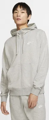 Produktbild von Nike Full-Zip Hoodie DK GREY HEATHER/MATTE SILVER/W XXL