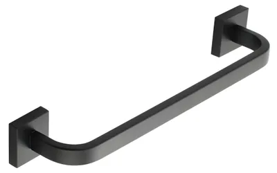Immagine prodotto di Portasciugamani, portasciugamani da parete nero, 40 cm