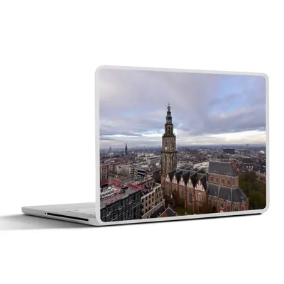 Produktbild von MuchoWow® Laptop Aufkleber Sticker Cover Groningen - Martinitoren - Himmel 31x22.5 cm - Laptop-Deko
