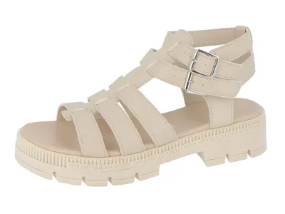 Produktbild von TOM TAILOR Sandaletten für Damen, Farbe:beige, Größe:41