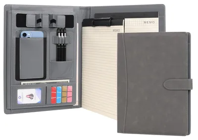 Produktbild von Portfolio Padfolio A4 aus Kunstleder mit Schreibblock und Clipboard