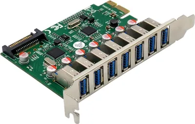 Obrázek produktu pro InLine 76661L, PCIe, USB 3.2 Gen 1 (3.1 Gen 1), Muži, PCIe 2.0, SATA 15-pin, Čína