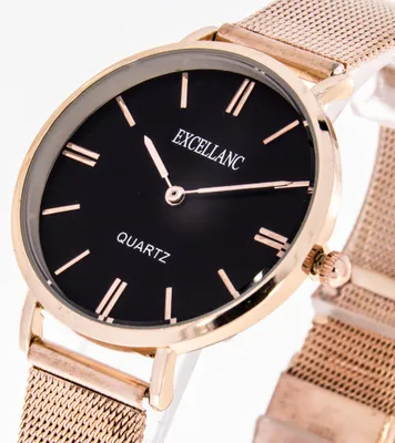 Produktbild von Damenuhr Excellanc Farbe rose gold mit Meshband 33mm