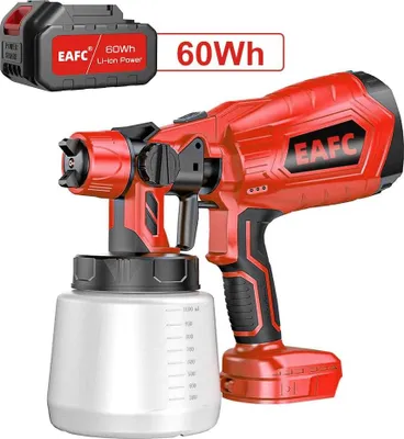 Immagine prodotto di Pistola a spruzzo elettrica, design senza fili, ugello regolabile, 60 Wh
