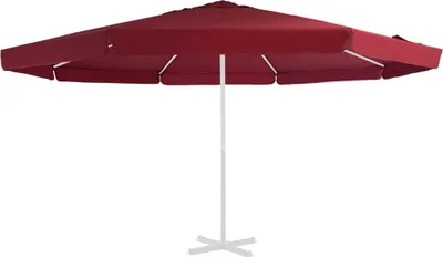 Image de Tissu de remplacement pour parasol d'extérieur Bordeaux 515 cm