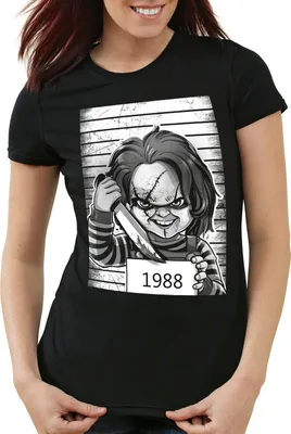 Produktbild von style3 Chucky 1988 Damen T-Shirt halloween horror puppe, Größe:XL