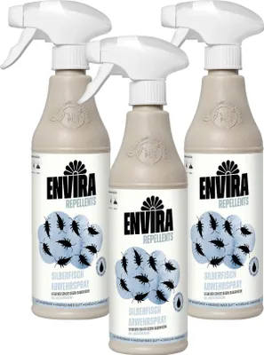 Produktbild von Envira Silberfisch Abwehrspray Vorteilspack 3x500ml