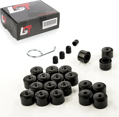 Produktbild von 20x Radschrauben Abdeckkappen 17 mm diebstahlhemmend Abziehhaken für SEAT