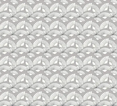 Produktbild von Karl Lagerfeld Wallpaper Designertapete Fan Luxustapete Vliestapete grau silber weiß metallic 10,05 m x 0,53 m
