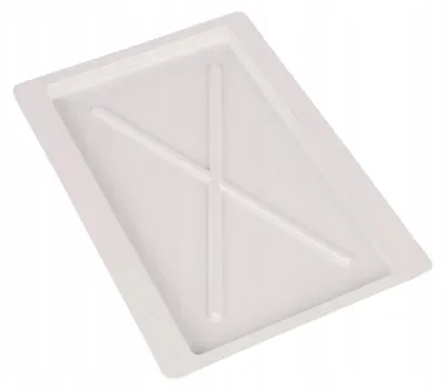 Productafbeelding van Afdruipbak voor afwasrek, kunststof, wit, afdruipbak 23x35,5 cm, 1 stuk.
